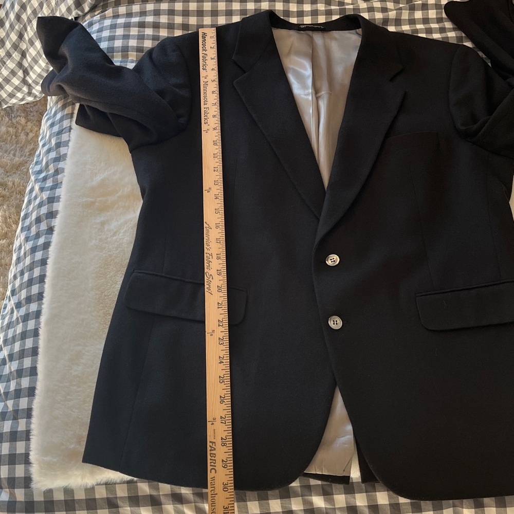 Loro Piana 100% Cashmere Blazer SAKS 5th Ave Black Size 46 **READ description** - Picture 10 of 16